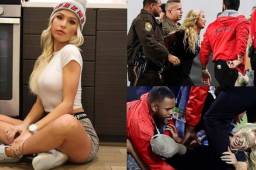 La famosa instagramer Kelly Kay pasó la noche en la cárcel al intentar interrumpir el partido del Super Bowl entre Chiefs y los 49ers. Ella compartió las imágenes de lo ocurrido.