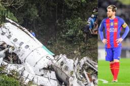 Messi viajó en el mismo avión que murieron los jugadores brasileños.