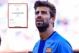 Piqué desveló que la nómina que cobró en diciembre y que asciende a más de 2 millones de euros.
