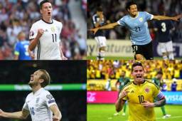 Alemania, Polonia, Inglaterra, Uruguay y Colombia podrían sellar su pase al mundial de Rusia.