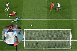 A Marcus Rashford le bastaron menos de dos minutos para definir en la portería de Irán. El atacante endosó el 5-1 del juego.