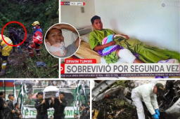 Erwin Tumiri ya puede contar otro milagro en su vida, salió vivo de un accidente de tránsito donde murieron 21 personas, es reconocido por ser un sobreviviente en la tragedia de Chapecoense en 2016.