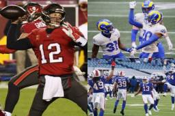 Tom Brady volvió a ser figura en un juego de playoff en la NFL. Bucs, Bills y Rams avanzan en la Conferencia Nacional.