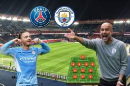 Tremendo partido el que se viene este martes (1:00 pm) en la Champions League entre el Manchester City y el PSG. ¿Cómo jugará Pep Guardiola? También tiene un equipazo.