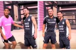 Lionel Messi se tomó el tiempo de tomarse foto con cada uno de los jugadores de las reservas del Inter de Miami.