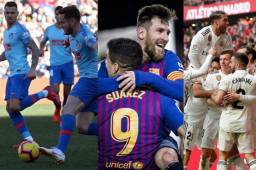 El Atlético, Barcelona y Real Madrid, pelearán por la Liga de España hasta el final.