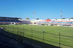 Así lucía el estadio Municipal Ceibeño en su último encuentro ante Motagua en la novena jornada del Torneo Clausura 2019.