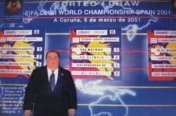 Rafael Ferrari posaba en la gala del Mundial de Clubes en el 2001.