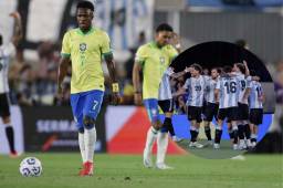 Argentina le pasó por encima a Brasil en el clásico sudamericano. Foto: efe