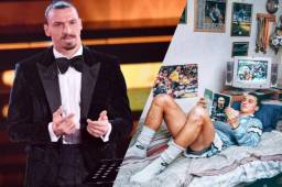 Zlatan Ibrahimovic dio un emotivo mensaje durante su participación en el Festival de San Remo en Italia.