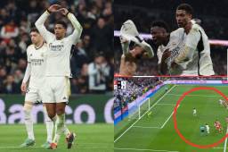 Nadie se dio cuenta: La nueva imagen de la polémica del Real Madrid vs Almería en el penal de Bellignham