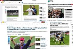 Olimpia se clasificó a las semifinales de Liga de Campeones Concacaf pese a perder 0-1 ante Montreal Impact. Esto tituló la prensa internacional tras el encuentro.