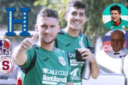 Esteban Espíndola y Bruno Volpi, argentinos del Marathón, han creado una buena amistad en Honduras.