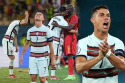 Cristiano Ronaldo jugó este domingo quizás su último partido en una Eurocopa tras caer con Portugal en los octavos de final ante Bélgica. El astro luso no apareció por primera vez en el certamen, y tuvo que despedirse del sueño de revalidar el título. Estas fueron las mejores imágenes de CR7 durante y después el partido.