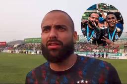 Edrick Menjívar sorprende al celebrar el título de Olimpia con un tremendo puro y el recado a futbolista de Marathón