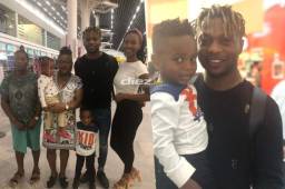 Kevin Álvarez fue despedido en el aeropuerto Ramón Villeda Morales de San Pedro Sula.