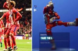 El baile 'Take the L' de Fortnite con el que Griezmann celebra sus goles.