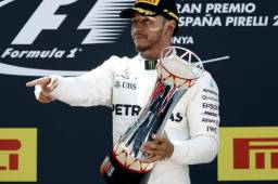 Lewis Hamilton se quedó con el primer lugar en el Gran Premio de España.