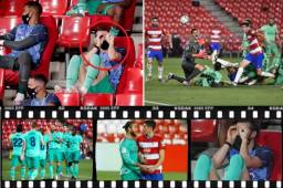 Te dejamos en imágenes la victoria del conjunto merengue ante el Granada en el Nuevo Estadio Los Cármenes y el galés Gareth Bale se volvió viral con sus ocurrencias en el banco de suplentes.