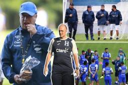 Hernán ‘Bolillo’ Gómez en sus labores al mando de la Selección de Honduras. Foto: Archivo DIEZ.