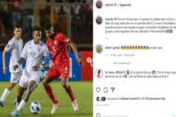 Publicación de delantero hondureño Romell Quioto en Instagram.