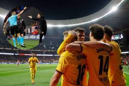 Con Xavi expulsado, el Barcelona le receta paliza al Atlético de Madrid de visita y se acerca al líder de LaLiga España