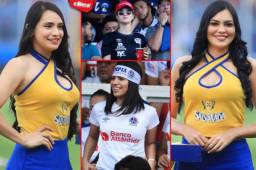 En la final del fútbol hondureño entre Olimpia y Motagua no pudo faltar las bellas chicas, el estadio Nacional se pudo lindo.