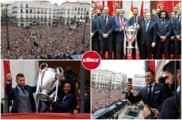 El Real Madrid ya se encuentra en España festejando la Copa número 13 en Champions y sin duda que la locura se ha volcado en los miles de aficionados que acompañan al conjunto merengue. Te dejamos las mejores fotografías.