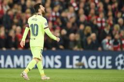 Momentos cuando Messi abandonaba Anfield tras ser eliminados por goleada por el Liverpool que vuelve a una final de la Champions League.
