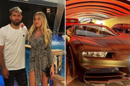 Kun Agüero disfruta de unas vacaciones en Dubái junto a su sexy novia Sofía Calzetti.