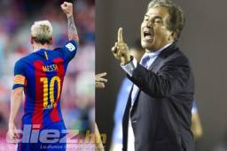 El entrenador de la Selección de Honduras, Jorge Luis Pinto, vaticina que Messi se marchará a jugar a China dentro de dos años. Fotos cortesía