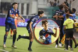 Con 16 años de edad, Mathías Vázquez debutó con gol con el Motagua.