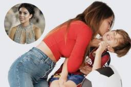 Georgina Rodríguez felicitó al hijo de Lionel Messi y Antonela Roccuzzo.