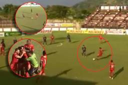 ¡Desde 35 metros! Deyron Martínez, de la Real Sociedad, anota ante Motagua el mejor gol que ha visto el Clausura 2022