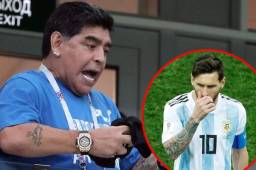 Maradona salió al paso y defendió a Messi tras la goleada que recibió Argentina de Croacia en el Mundial.