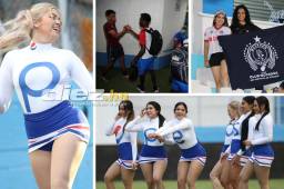 Llegada de los equipos, bellas mujeres y saludo entre los jugadores de Motagua y Olimpia. Lo que se vive en el estadio Nacional de Tegucigalpa. FOTOS: David Romero y Alex Pérez.
