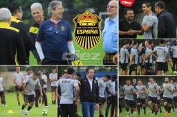 Luego de la renuncia de Martín García, el colombiano Carlos Restrepo ha tomado las riendas del Real España y este lunes ha sido su primer entreno.