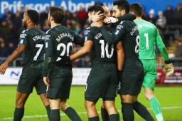 El Manchester City derrotó por goleada al Swansea City este miércoles tras 17 jornadas.