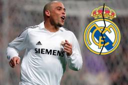 Ronaldo denfendió la elástica del Real Madrid durante cuatro temporadas 2003-07.