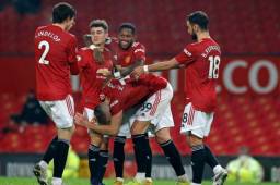 Anthony Martial fue el único que marcó doblete en el partido, después hubo anotadores distintos en el partido.