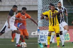 Dos de los enfrenamientos de esta jornada en la Liga Nacional de Honduras. Foto: Marvin Salgado.