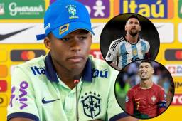 El joven jugador de Brasil, eligió entre Cristiano Ronaldo y Lionel Messi.