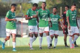 Frelys López anotó su primer gol con la camisa del Marathón. Fotos Melvin Cubas.