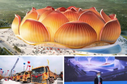 Guangzhou Evergrande tendrá uno de los estadios más grandes del mundo, este día se comenzó su construcción y estará listo para 2022. FOTOS.