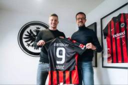 El Eintracht de Frankfurt ya presentó a Luka Jovic, quien estará hasta el final de temporada en Alemania.