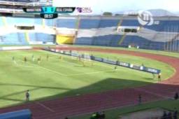 Un tiro de esquina mal cobrado por parte de los 'verdes' fue producto del gol del equipo aurinegro.