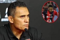 Luis Diego Arnáez técnico del Alajuelense se refirió al debut de Figueroa.
