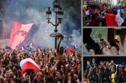 En las calles de Francia se vivió con euforia la clasificación a la gran final de la Copa del Mundo Rusia 2018.