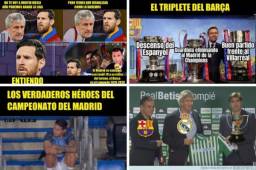 Este jueves se puede definir la Liga de España y los memes ya calientan el virtual título del Real Madrid. Desde ya hay burlas para el Barcelona.