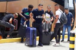 Emilio Izaguirre y Félix Crisanto viajaron con Motagua a Estados Unidos para cumplir con los amistosos ante Municipal Limeño. Fotos Neptalí Romero
